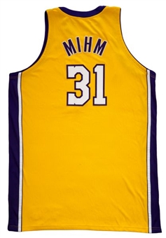 2008 Chris Mihm NBA Finals Game 3 Worn Los Angeles Lakers Home Jersey (Meigray)